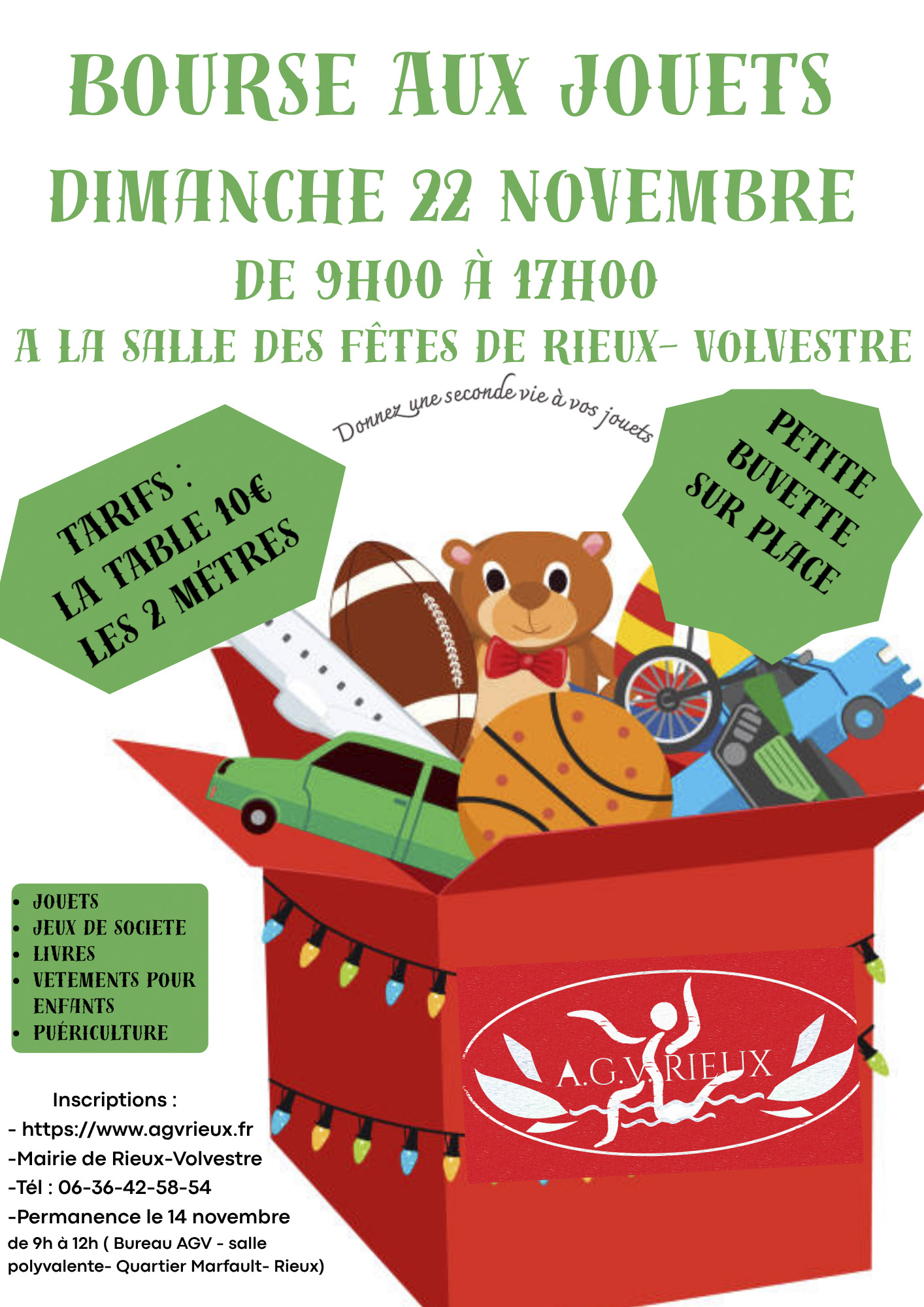 BOURSE AUX JOUETS - RIEUX VOLVESTRE