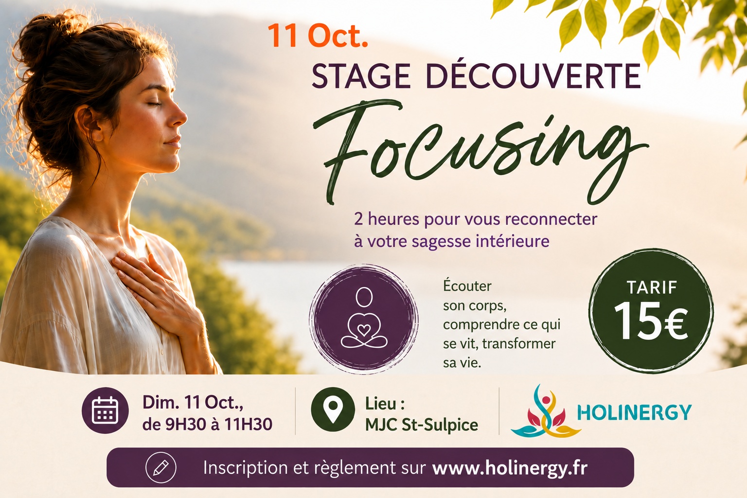 Stage découverte du Focusing – Écouter son corps pour transformer sa vie